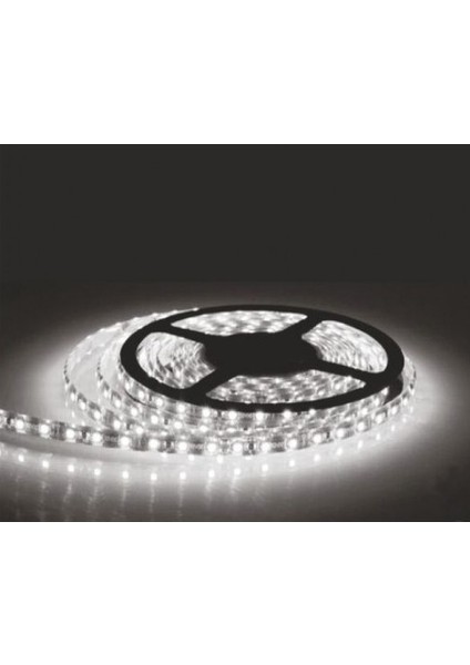 12 Volt 3 Çipli 5050 Dış Mekan IP65 Beyaz Şerit Led M/60 Led 5 Metre fiyatları