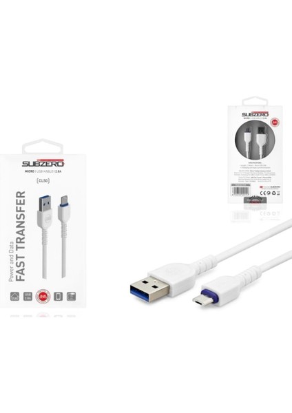 Micro USB Şarj ve Data Kablo | Hızlı 2.8A - 1m - CL50