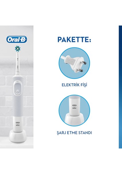 D100 Şarjlı Beyaz Crossaction Diş Fırçası fiyatları