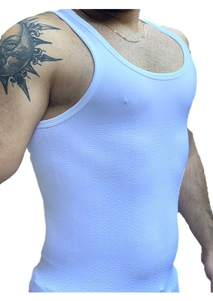 Sporcu Fitness Erkek Extreme Özel Örgülü Erkek Spor Atlet Beyaz indirimleri