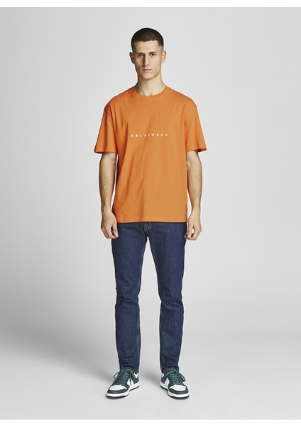 12176780_Jorcopenhagen TeeBisiklet Yaka Relaxed Baskılı Açık Sarı Erkek T-Shirt fiyatları