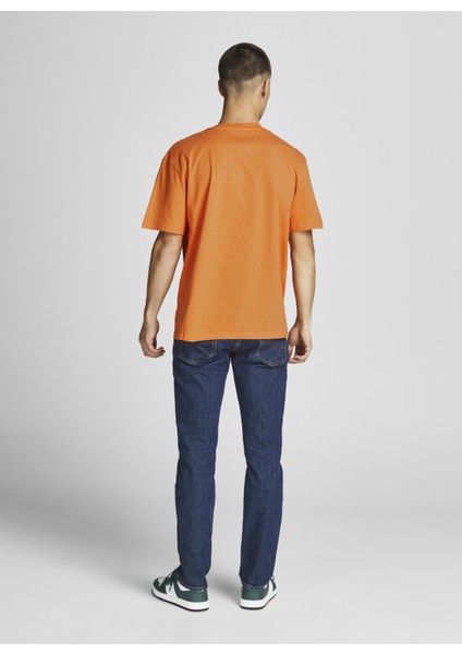 12176780_Jorcopenhagen TeeBisiklet Yaka Relaxed Baskılı Açık Sarı Erkek T-Shirt indirimleri