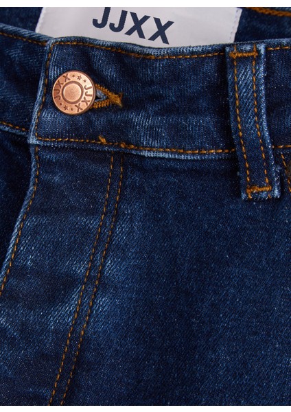 Jxseoul Straight Mw Cc3001 Noos Normal Bel Düz Koyu Mavi Kadın Denim Pantolon fırsatları