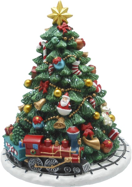 New Year Tree Müzikli Yılbaşı Obje 15 cm fiyatları