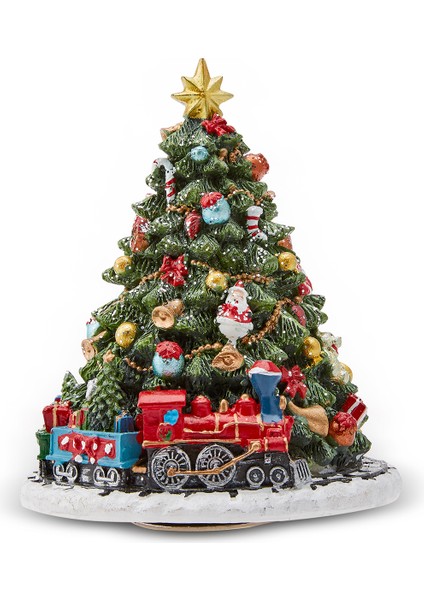 New Year Tree Müzikli Yılbaşı Obje 15 cm modelleri
