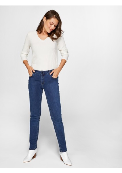 Kadın Normal Bel Normal Boy Straight Jean Pantolon modelleri