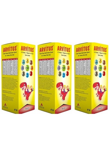 Arvitus Şurup 150 Ml 3 Adet