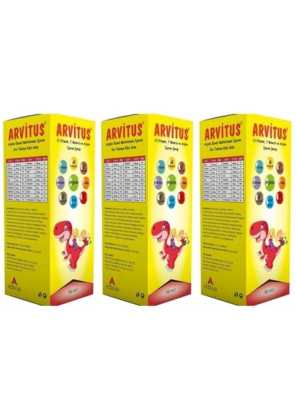 Arvitus Şurup 150 Ml 3 Adet