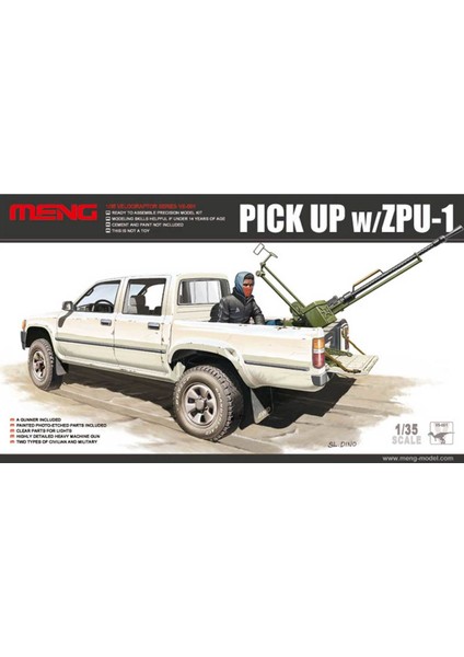 VS001 1/35 Pıck Up W/zpu-1