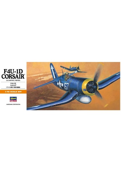 A10 00140 1/72 F4U-1D Corsair Savaş Uçağı Demonte Plastik Maketi