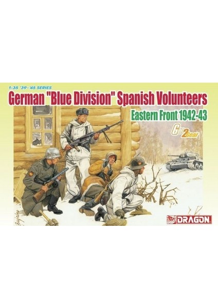 6674 1/35 Mavi Birlik Ispanyol (Doğu Cephesi 1942-43) Asker Figürleri Demonte Plastik Maketi