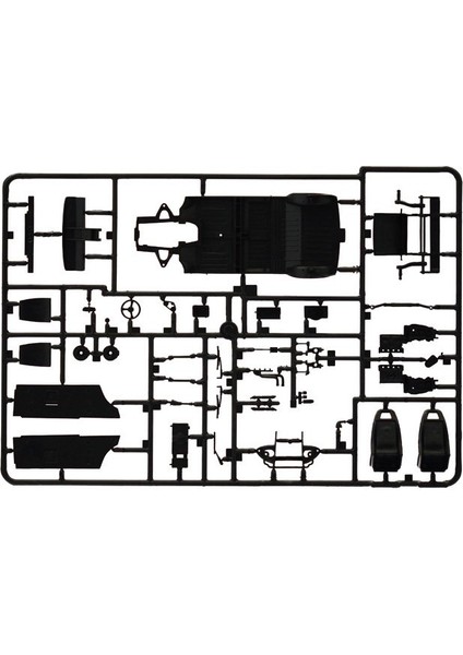 3651S 1/24 Renault 5 Alpine Rally Arabası Demonte Plastik Maketi