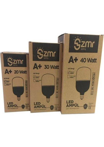 A+ 20W E27 LED Ampül Beyaz Işık 6500K Torch fiyatları