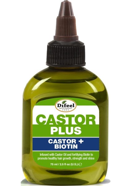 Castor + Biotin Yavaş Uzayan Saçlara Özel Saç Bakım Yağı 75ML