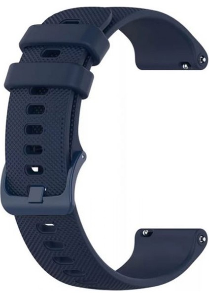 Xiaomi Mi Watch Color 2 Kordon Benekli Kancalı Silikon Lacivert