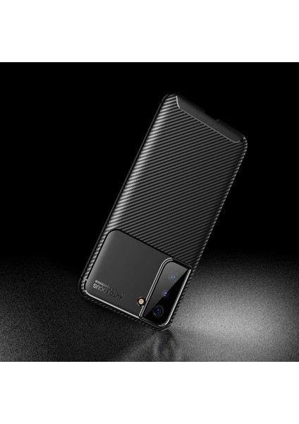 Samsung Galaxy S21 Fe 5g Için Karbonfiber Yumuşak Tpu Silikon Shockproof Koruma Kılıf Kapaklı (Yurt Dışından)