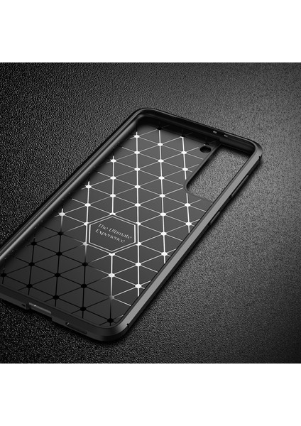 Samsung Galaxy S21 Fe 5g Için Karbonfiber Yumuşak Tpu Silikon Shockproof Koruma Kılıf Kapaklı (Yurt Dışından)