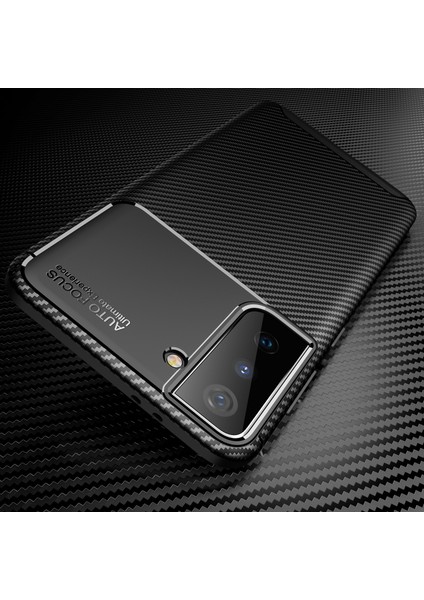 Samsung Galaxy S21 Fe 5g Için Karbonfiber Yumuşak Tpu Silikon Shockproof Koruma Kılıf Kapaklı (Yurt Dışından)