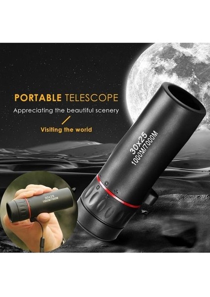 Seyahat Için Mini Taşınabilir Yakınlaştırma Kapsamı 30X25 Monoküler Teleskop (Yurt Dışından) indirimleri