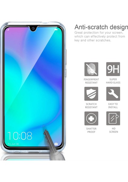 Huawei P30 Lite Kılıf Şeffaf Süper Silikon Kılıf + Esnek Nano Cam fiyatları