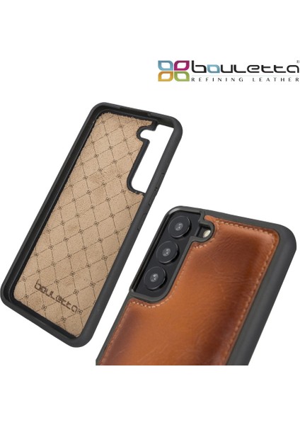 Samsung Galaxy S22 Uyumlu Deri Arka Kapak RST2EF Taba
