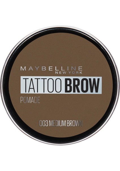 Maybelline Tattoo Brow Kaş Pomadı - 03 Medium Brown 66 G