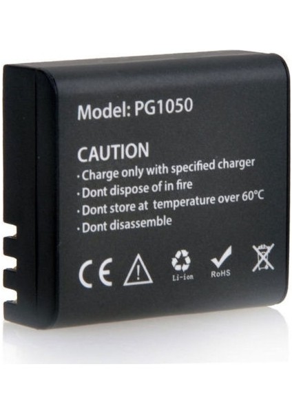 PG1050 Eken H9R Aksiyon Kamerası PG1050 3.7V 1050 Mah 3.885 Wh Yedek Batarya Şarjedilebilir Pil
