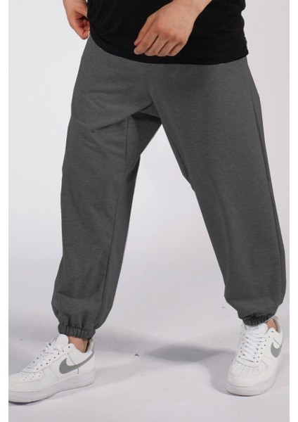 Büyük Beden Antrasit Eşofman Altı Paçası Lastikli Eşofman Altı Oversize Eşofman Altı fiyatları