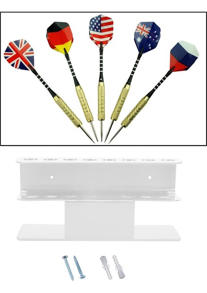 Dart Tutucu Dart Standı Tutar 8 Çelik / Yumuşak Ucu Ev Bar Pub Beyaz Için Dart (Yurt Dışından) modelleri