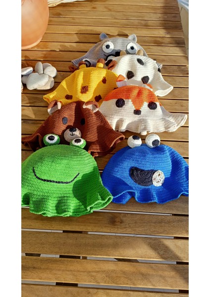 Handmade Kurabiye Canavarı Desenli Kadın-Erkek Şapkası, Pamuk modelleri