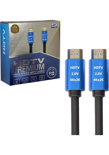 HDMI Kablo Gold 2.0V 2K 4K HDTV 15 mt SE-15M4K