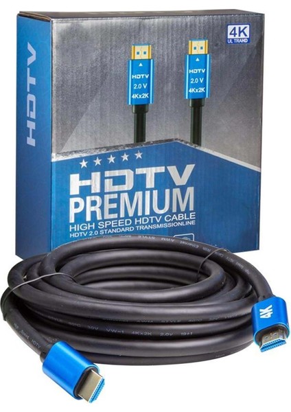 HDMI Kablo Gold 2.0V 2K 4K HDTV 15 mt SE-15M4K