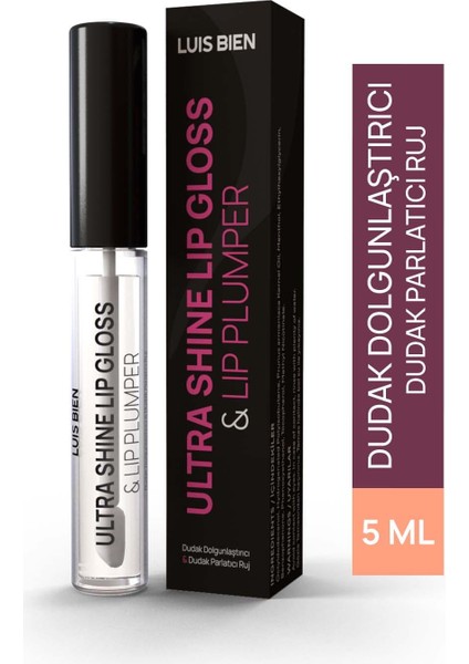Dudak Dolgunlaştırıcı ve Dudak Parlatıcı 5 ml