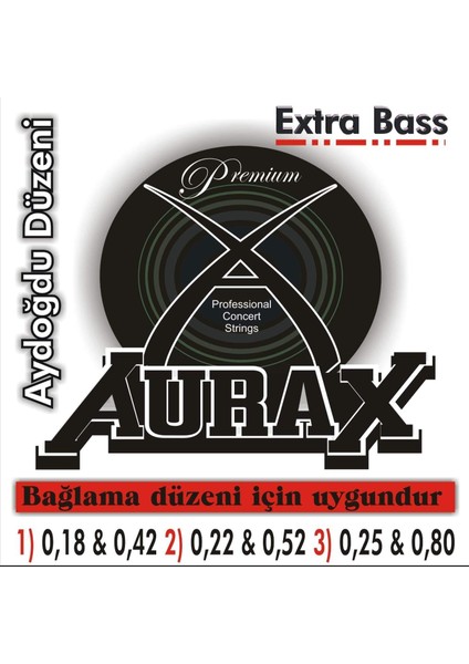 AX-18P Saz Teli Profesyonel 0.18 Kısa Sap Extra Bass