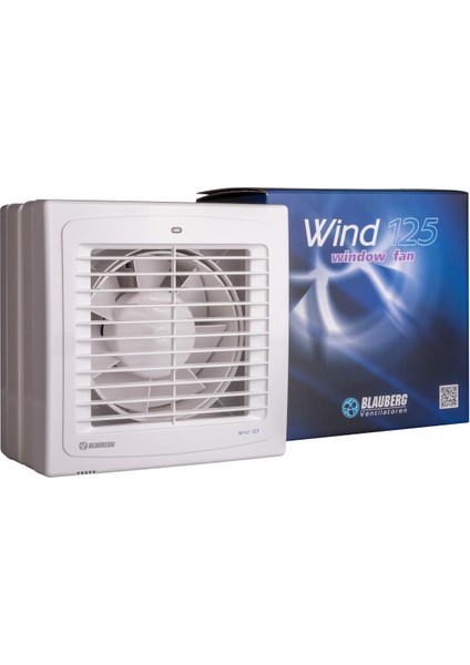 Wind 125 T Zaman Ayarlı Pencere Duvar Tipi Aksiyel Fan