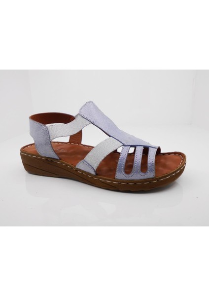 358 Hakiki Deri Confort Casual Anatomik Bayan Sandaleti