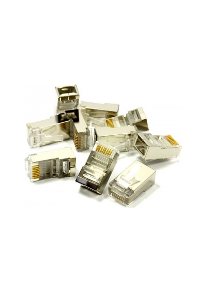 PG-J03 RJ45 Jac Metal Üçlü 100 Adet