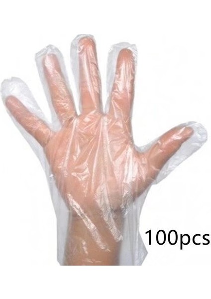 100'LÜ Tek Kullanımlık Gıda Plastik Eldiven (Yurt Dışından)