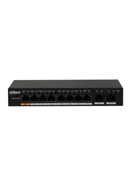 PFS3010-8ET-96 8fe Poe Port (8xpoe 96W) 2ge Uplink Yönetilemez Switch