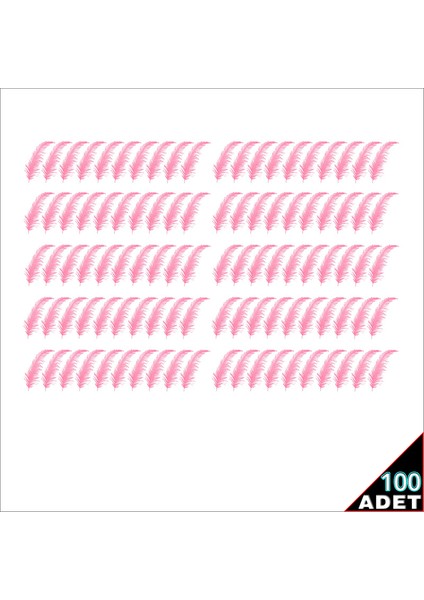 Şeffaf Balon İçi Kuş Tüyü, 100 Adet - Pembe fiyatları