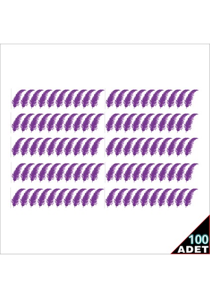 Şeffaf Balon İçi Kuş Tüyü, 100 Adet - Mor fiyatları