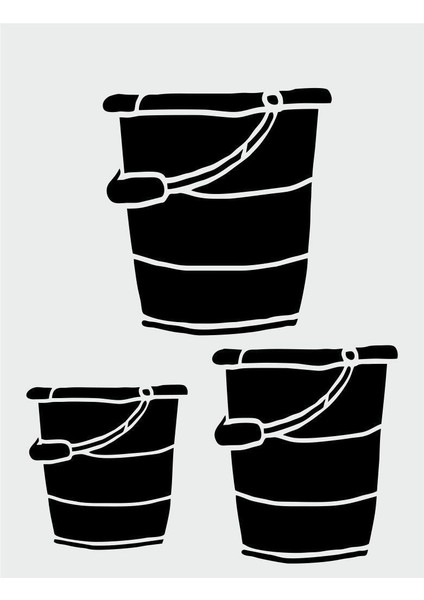 Karışık Desenler Stencil Şablon 21 x 30 cm S-239