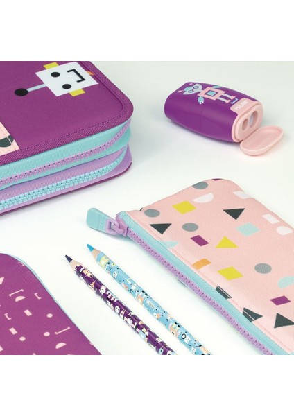 081264HBP Mutlu Robot Setli Kalem Çantası fırsatları