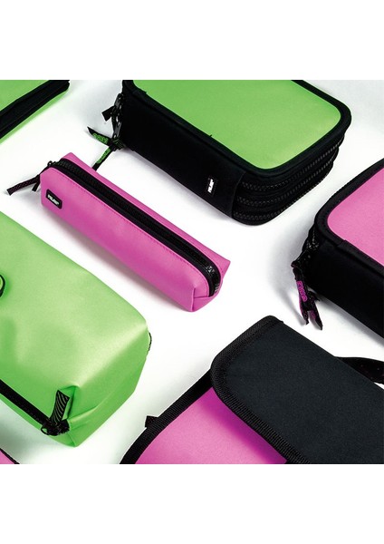 081364CFP Compact Fluo Pembe Setli Kalem Çantası modelleri