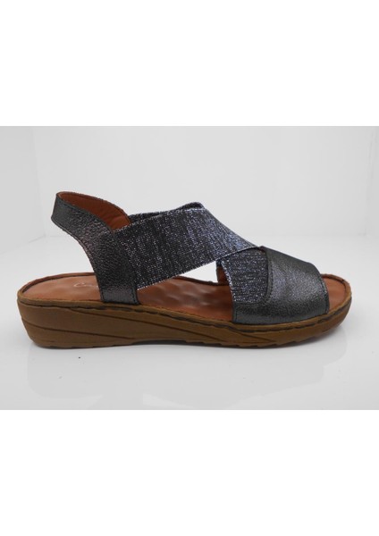 359 Hakiki Deri Confort Casual Anatomik Bayan Sandaleti