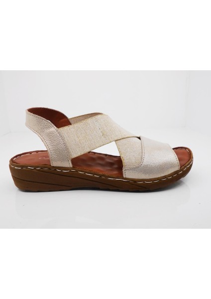 359 Hakiki Deri Confort Casual Anatomik Bayan Sandaleti