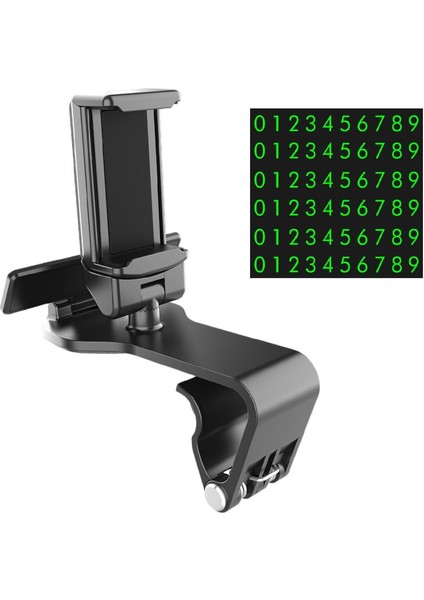 Araba Telefonu Tutucu Montaj Cep Telefonu Standı Braketi 4.7-7.2 '' Telefon Kelepçesi (Yurt Dışından)