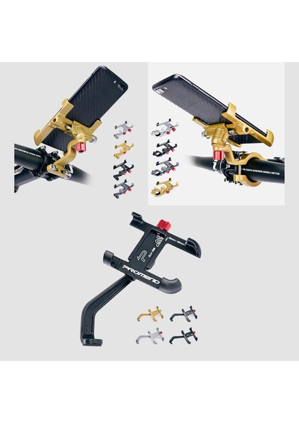 Mtb Bisiklet Alüminyum Gidon Cep Telefonu Tutucu Dağı Altın 02 (Yurt Dışından) fırsatları