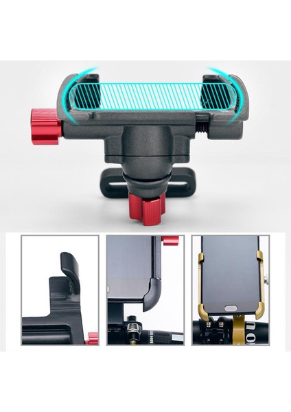 Mtb Bisiklet Alüminyum Gidon Cep Telefonu Tutucu Dağı Altın 02 (Yurt Dışından) indirimleri