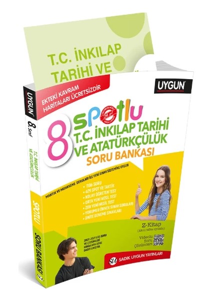 8. Sınıf İnkılap Tarihi Spotlu Soru Bankası + İnkılap Tarihi 8. Sınıf Pratik Defter